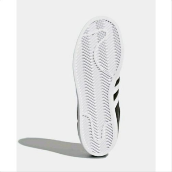 🆕 ADIDAS Superstar Shoes 8 Metallic Black White - Picture 7 of 8